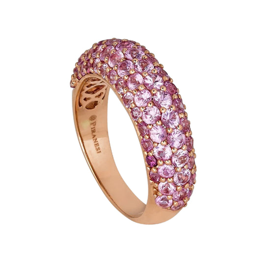 Piranesi Small Dome Ring in Pink Sapphire