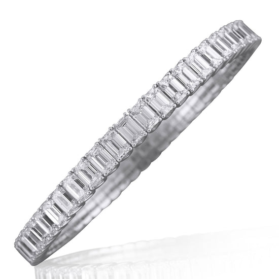 Picchiotti Xpandable™ 22.24CT Emerald Cut Diamond Tennis Bracelet