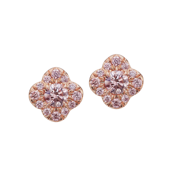 J Fine Floral Azalea Stud Earrings