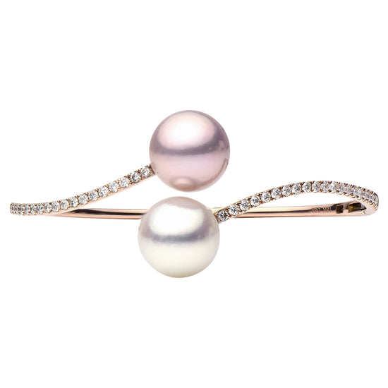 South Sea Pearl and Diamond Bangle