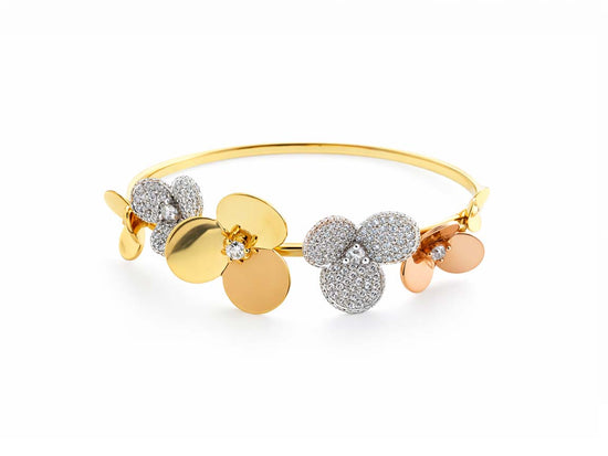 Piranesi Diamond Floral Bangle
