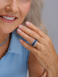 Roberto Demeglio Giotto 9 Blue Sapphire and Diamond Stretch Ring