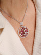Ruby and Diamond Medallion Necklace