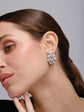 Pearl and Diamond Lattice Earrings
