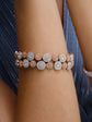 Pink and White Diamond Bracelet in White and Rose Gold