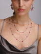 Piranesi Ruby and Diamond Skip Necklace