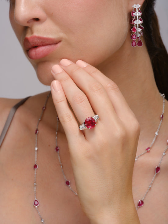 Piranesi Oval Ruby Ring