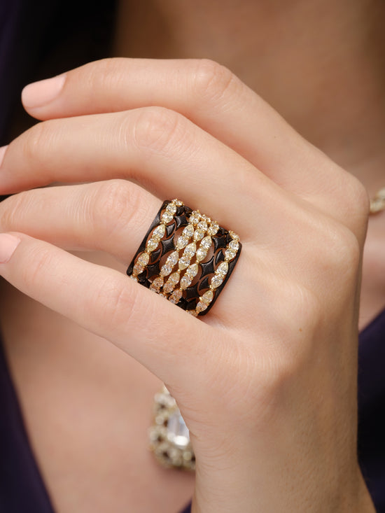 Etho Maria Yellow Diamond Elegance Ring