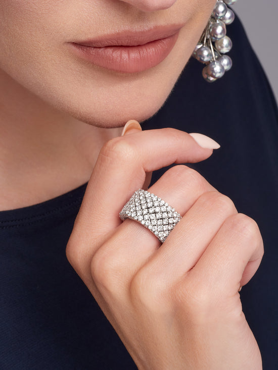 Cashmere Diamond Stretch Ring