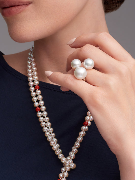 Small Bubble South Sea Pearl Ring