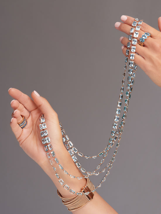 Piranesi Blue Topaz Pietra Necklace