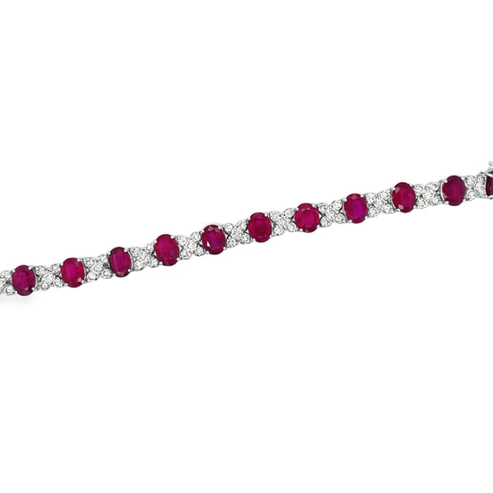 Burmese Ruby and Diamond Bracelet