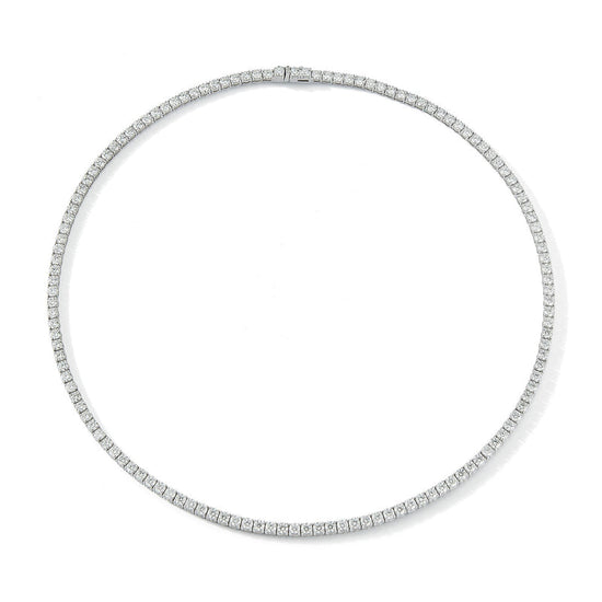 11CT Diamond Tennis Necklace