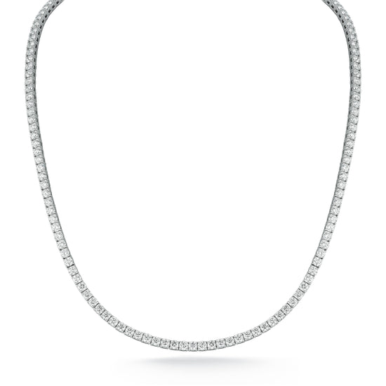 14CT Same Size Diamond Tennis Necklace
