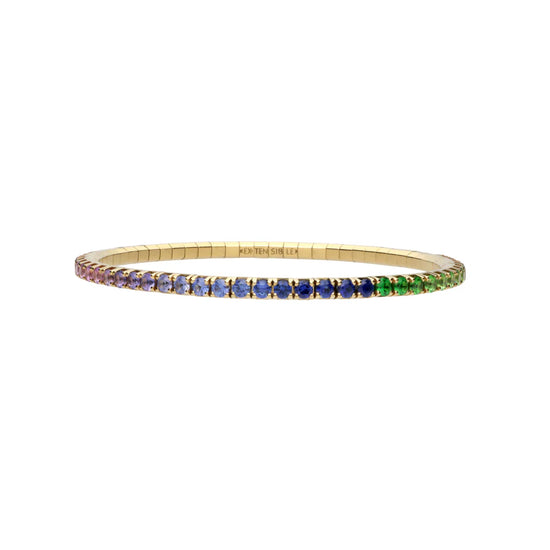 4.92 CT Rainbow Stretch Tennis Bracelet