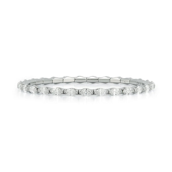 3.23 CT Marquise Diamond Stretch Tennis Bracelet