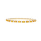 7.55 CT Oval-Cut Yellow Sapphire & Diamond Stretch Tennis Bracelet