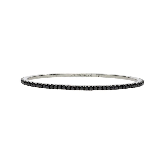 2.60CT Black Diamond Stretch Tennis Bracelet