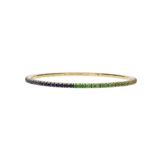 2.65 CT Rainbow Stretch Tennis Bracelet