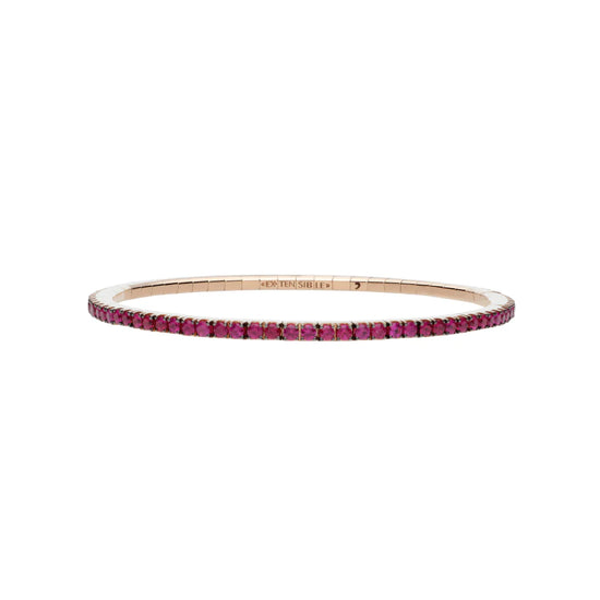 2.68CT Ruby Stretch Tennis Bracelet