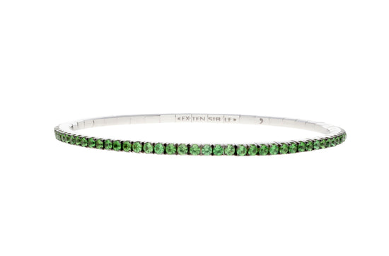 2.65 CT Tsavorite Stretch Tennis Bracelet