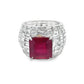 Ruby and Diamond Dome Ring