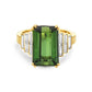 Charles Krypell Green Tourmaline Ring