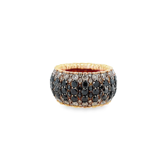 Giotto 9 Champagne and Black Diamond Stretch Ring