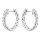 1.4CT Diamond Inside Out Huggie Hoop Earrings