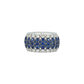Roberto Demeglio Giotto 9 Blue Sapphire and Diamond Stretch Ring