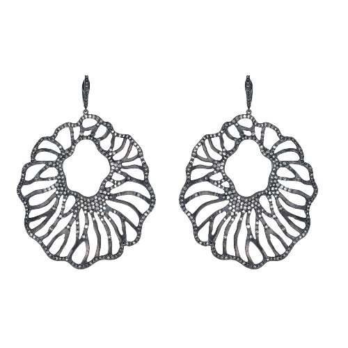 Piranesi Nero Oro Earrings
