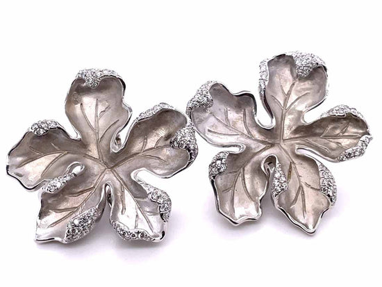 Piranesi Large Diamond Flower Earrings