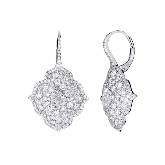 Piranesi Pasha Drop Diamond Earrings