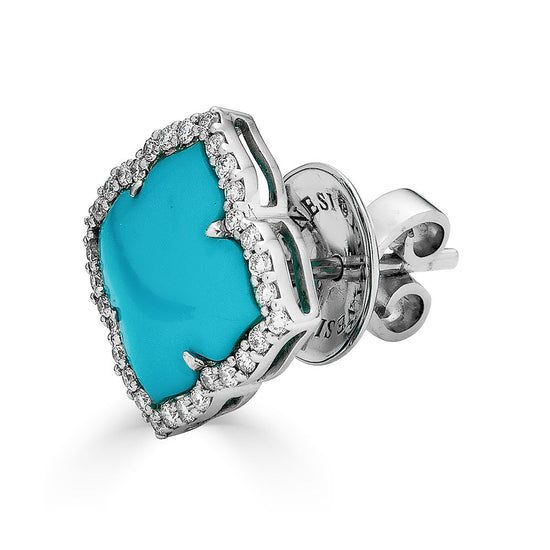 Piranesi Capri Small Flower Turquoise Earrings