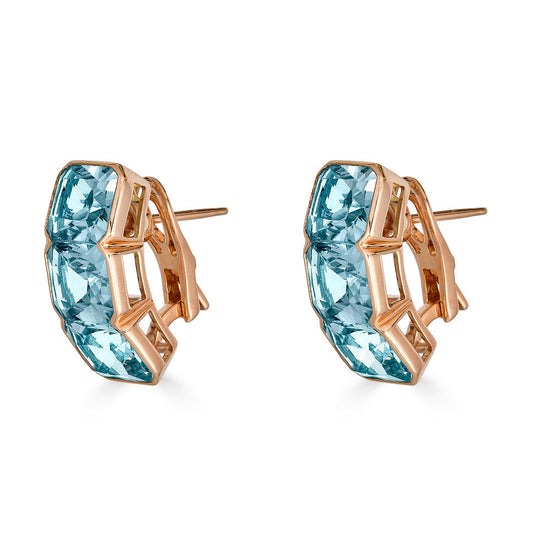 Piranesi Octagon Blue Topaz Earrings