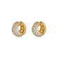 Piranesi Small Dome Huggie Diamond Earrings