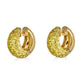 Small Yellow Sapphire Hoop Earrings