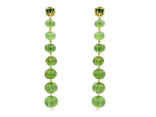 Piranesi Diamond and Bead Drop Earrings