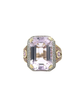 Kunzite and Diamond Ring