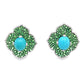 Turquoise and Tsavorite Pasha Earrings