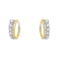 Diamond Double Hoop Earring