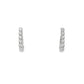 White Diamond Huggie Earrings