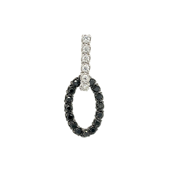 A Link Black Diamond Circle Earring Add-On