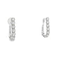 White Diamond Huggie Earrings