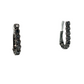 Black Diamond Huggie Earrings