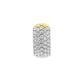 1.79CT White Diamond Earrings in Yellow and White Gold