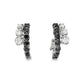 Abbracci Black and White Diamond Wrap Earrings