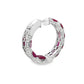 Oval Cut Ruby Hoop Earrings