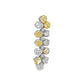 11CT Yellow and White Diamond Earrings