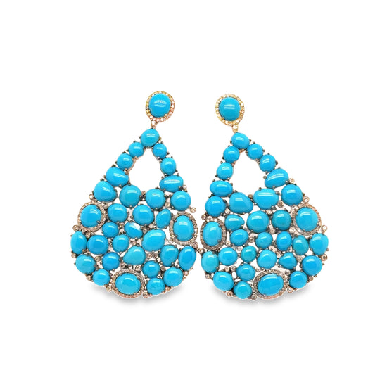 Persian Turquoise Drop Earrings
